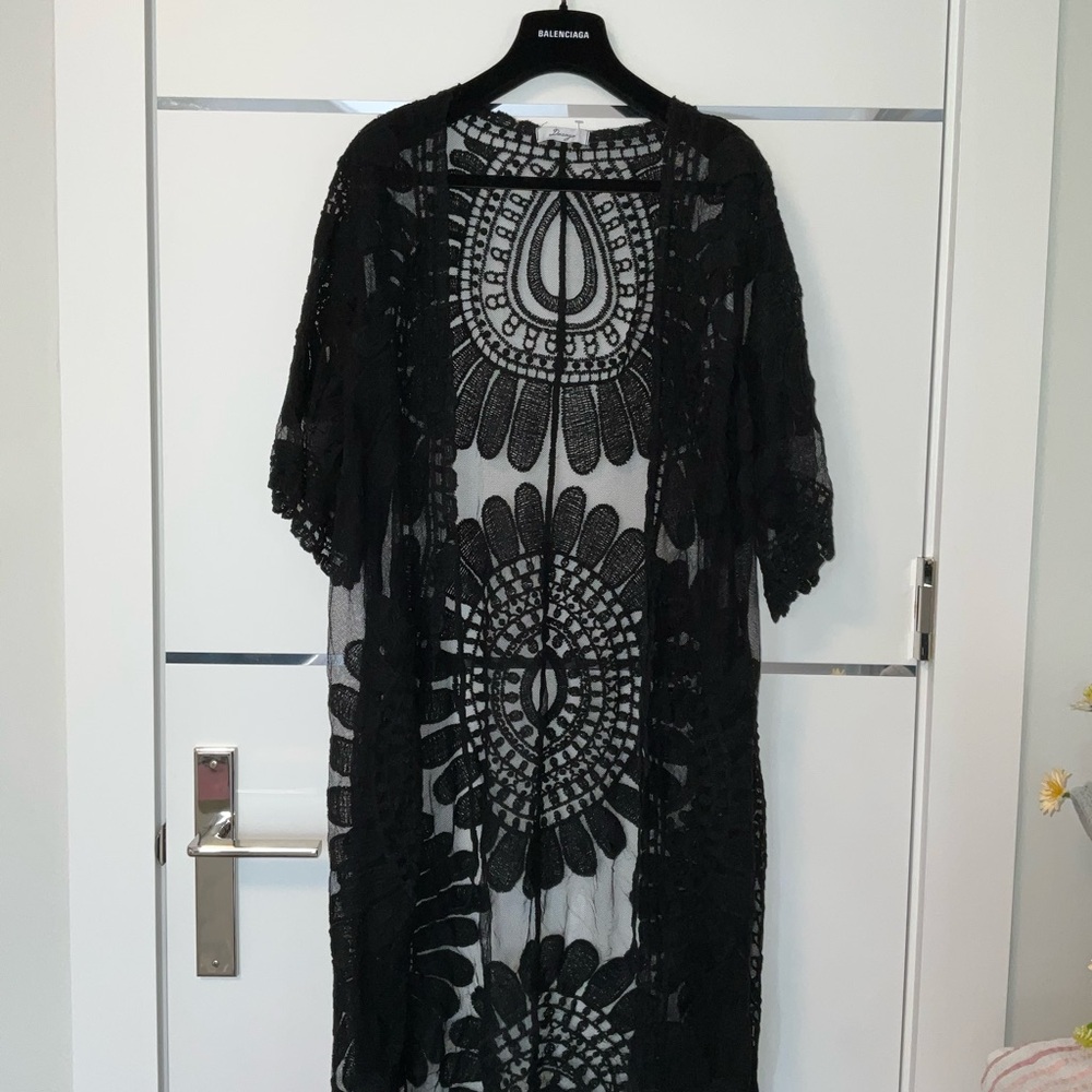 Marshalls Black Lace Overlay Jacket